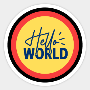 Hello World Sticker